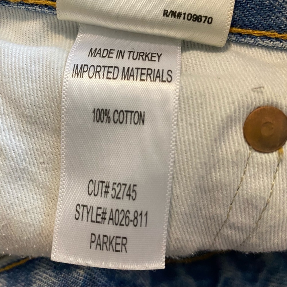 Agolde Parker Vintage Cut-Off High Rise Distressed Denim Jean Shorts Sz 26 - Picture 9 of 12